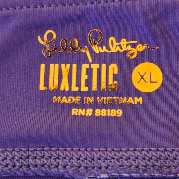 Lilly Pulitzer Women's High Rise Luxletic Perilla Athletic Skort Abaco Blue XL - Picture 2 of 12